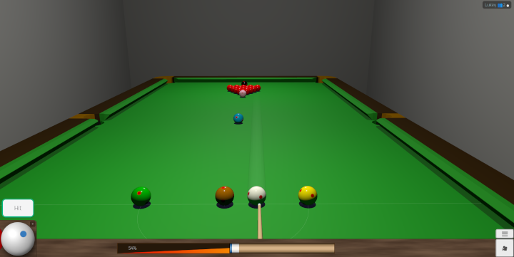 Chơi snooker online: cú đánh trên bàn thi đấu 12 feet